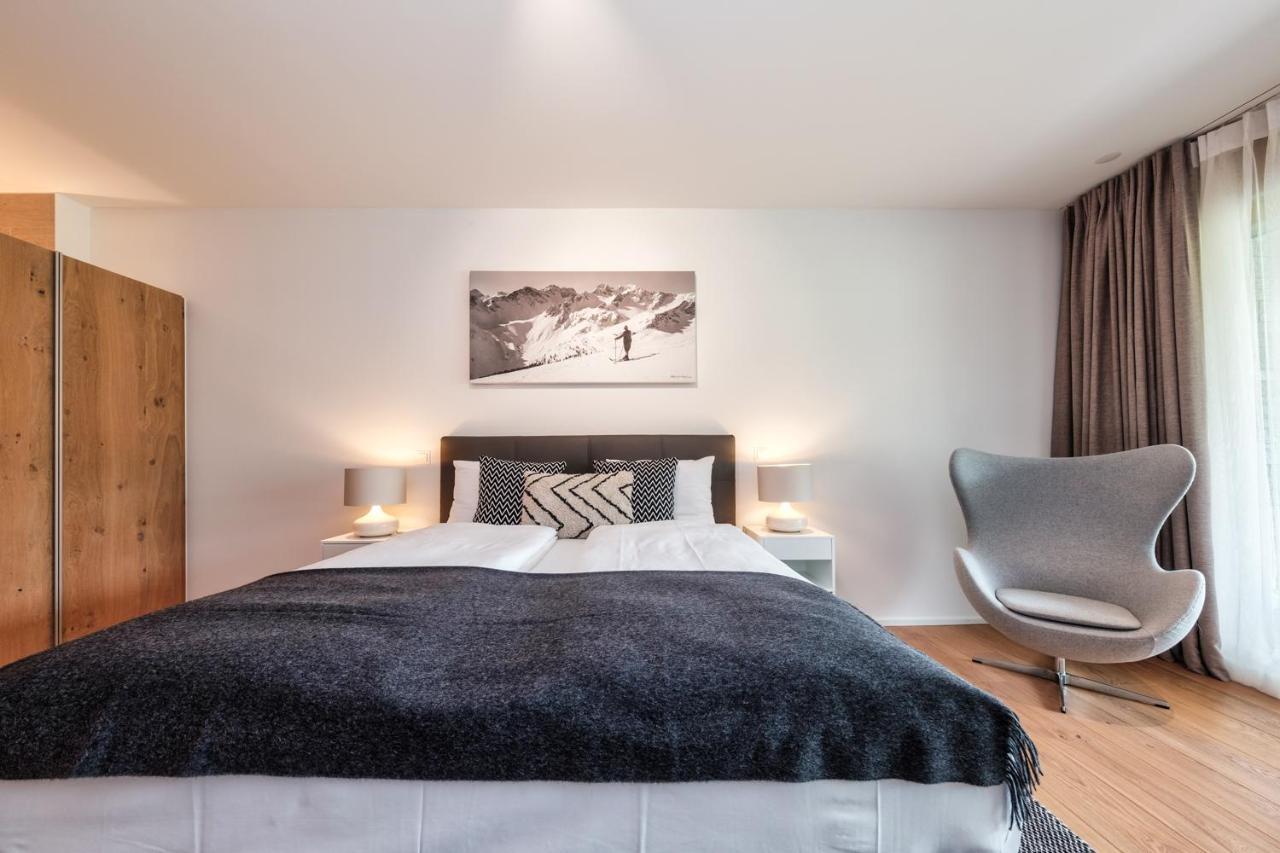 Luxury Panorama Apartment With Alpengold Spa Access Davos Eksteriør bilde