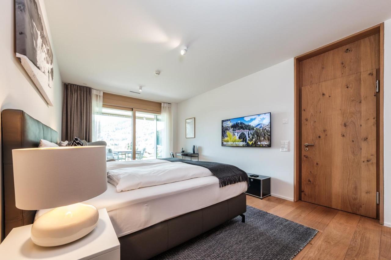 Luxury Panorama Apartment With Alpengold Spa Access Davos Eksteriør bilde