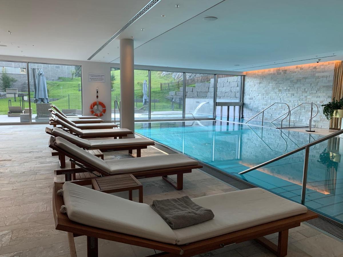 Luxury Panorama Apartment With Alpengold Spa Access Davos Eksteriør bilde