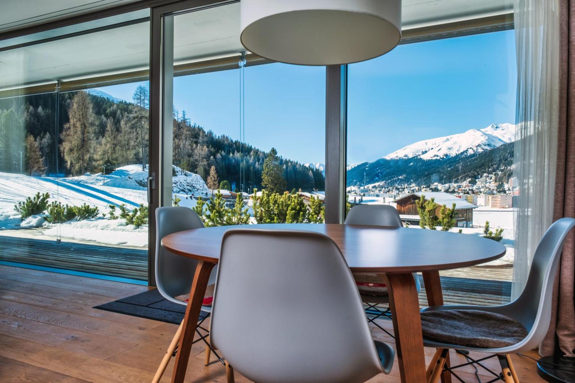 Luxury Panorama Apartment With Alpengold Spa Access Davos Eksteriør bilde